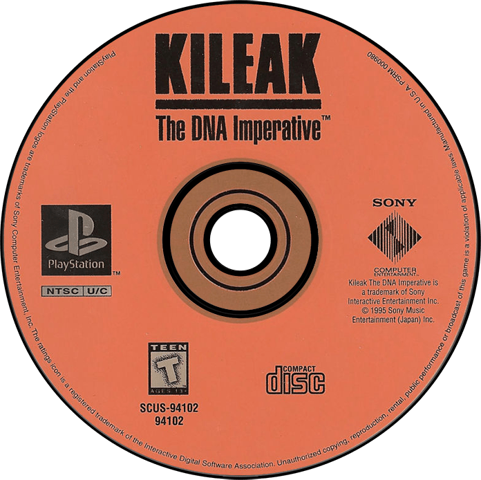 Kileak the DNA Imperative media 5 for Playstation